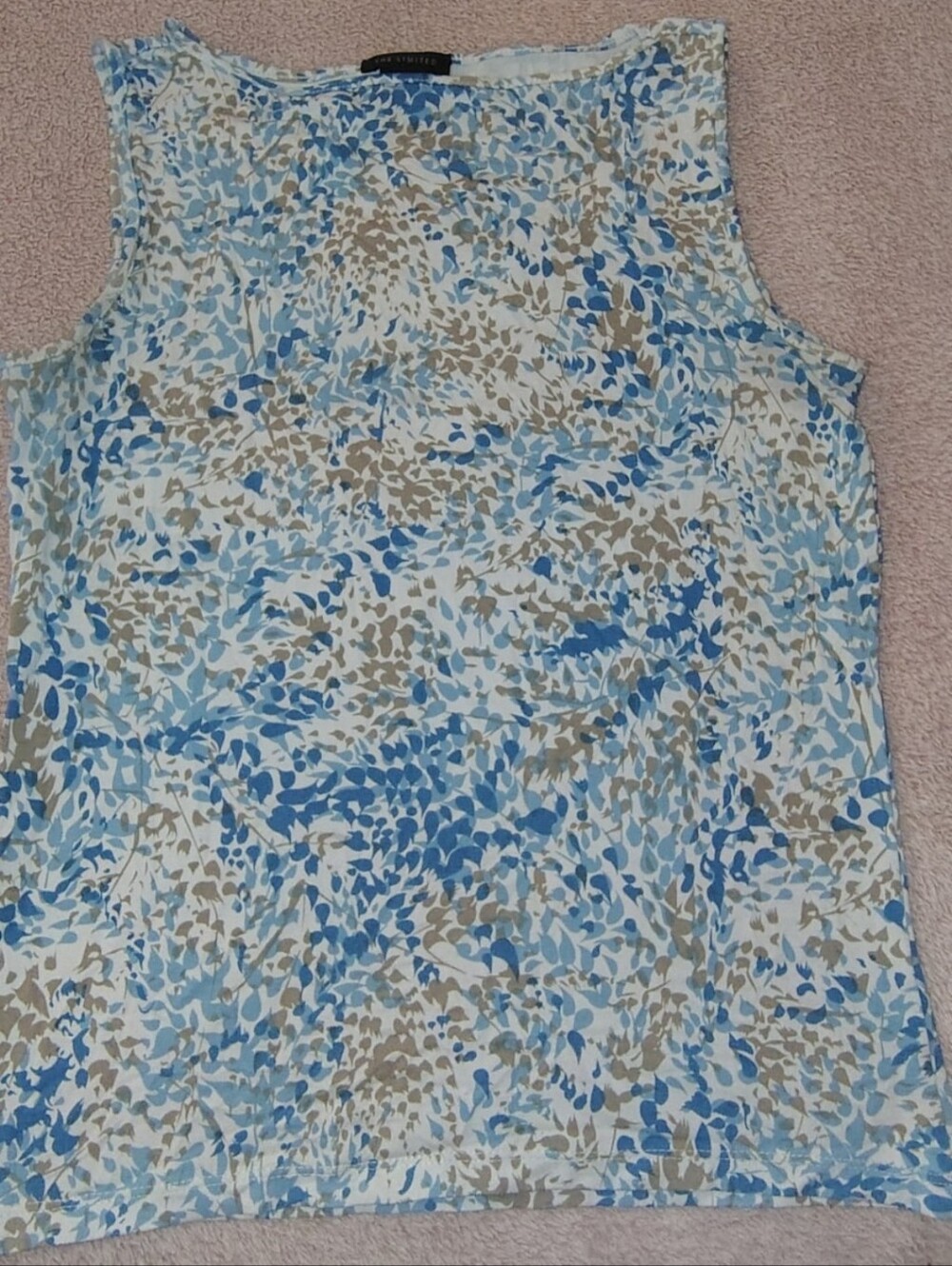 The Limited Womens Medium Pattern Blouse Sleeveless Casual Shirt Y2K